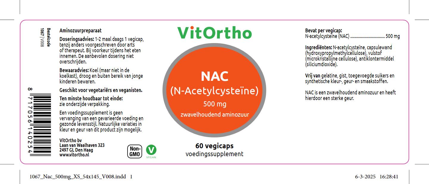 NAC (N-Acetylcysteïne) 500 mg