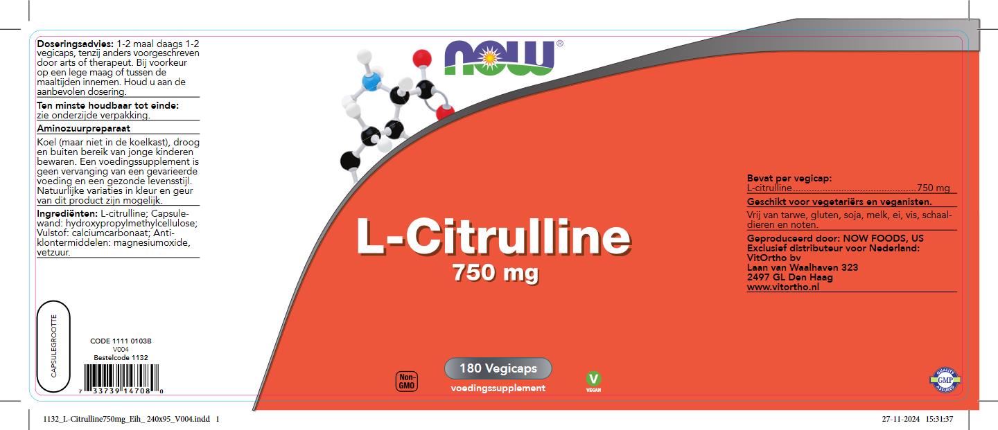 L-Citrulline 750 mg