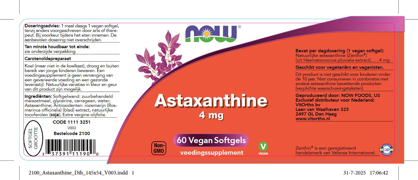 Astaxanthine 4 mg