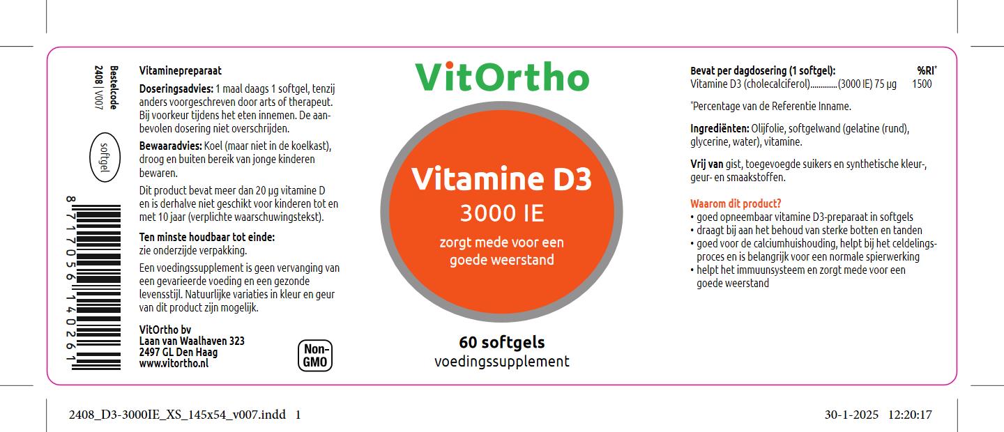 Vitamine D3 3000 IE