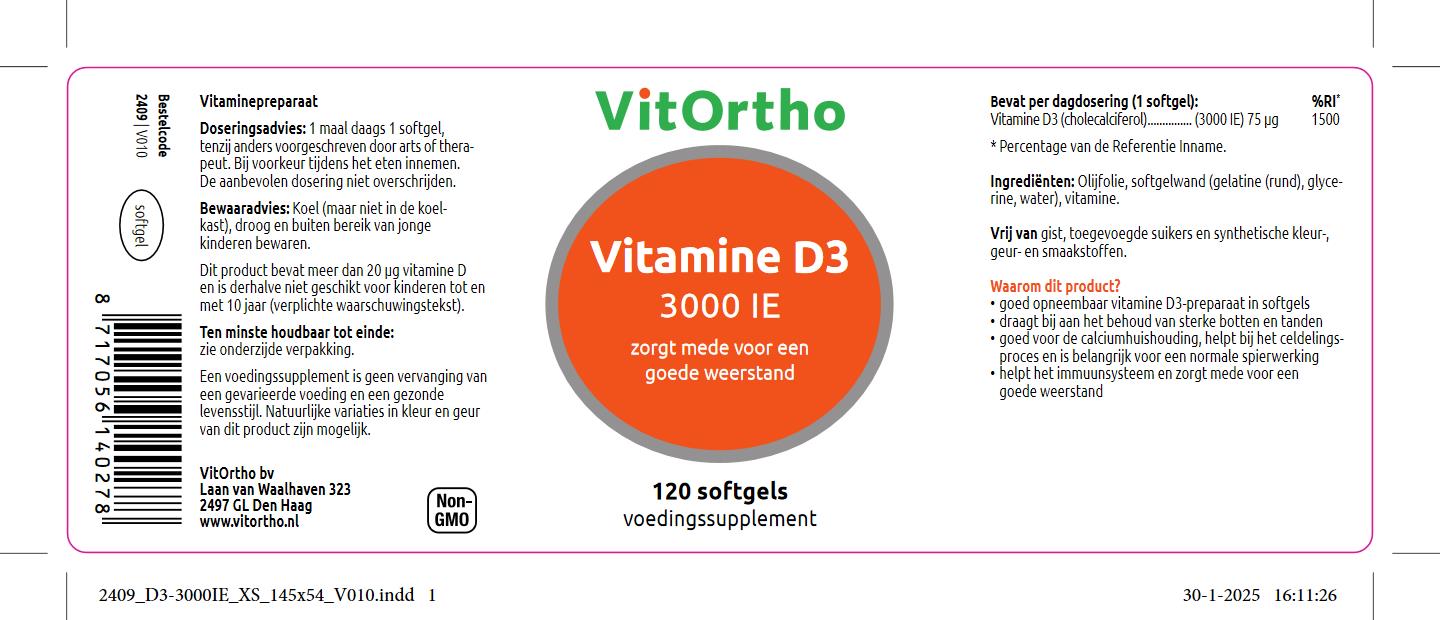 Vitamine D3 3000 IE