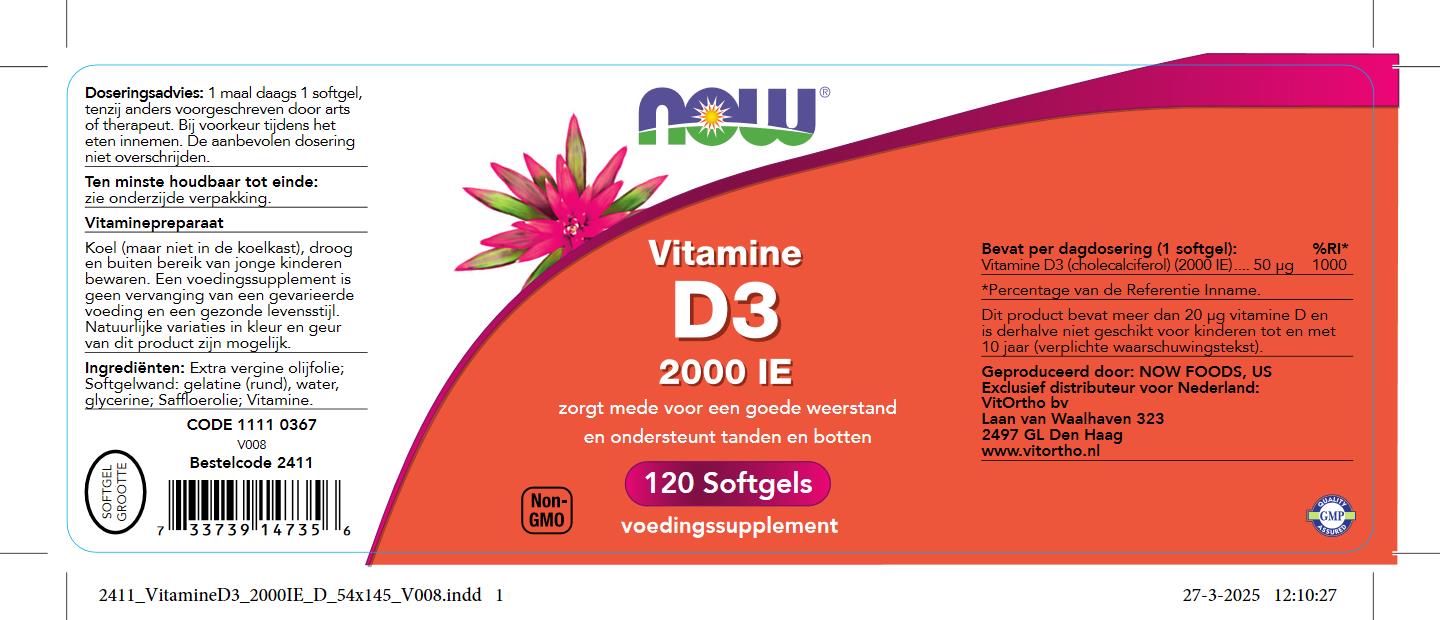 Vitamine D3 2000 IE