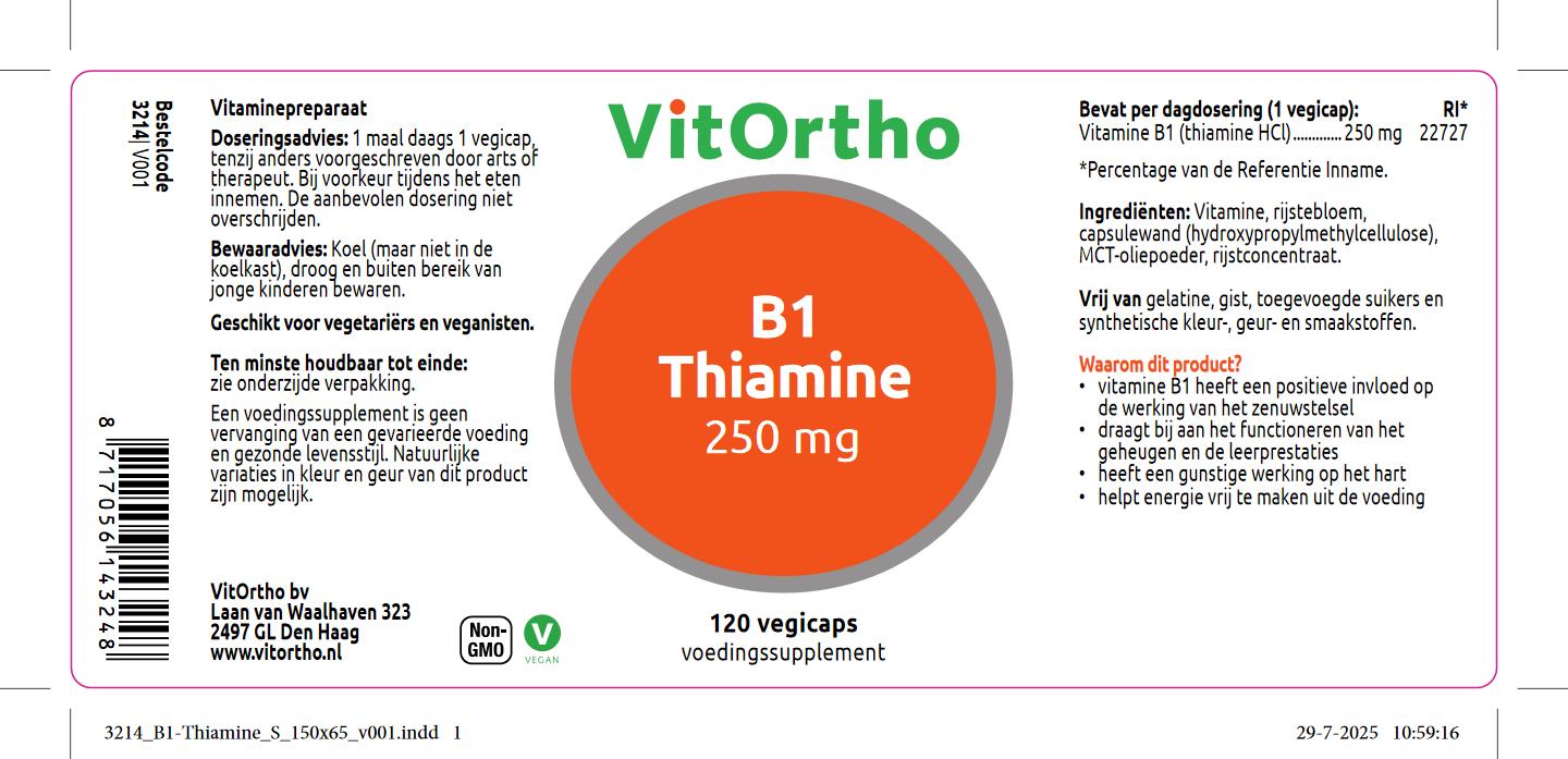B1 Thiamine 250 mg