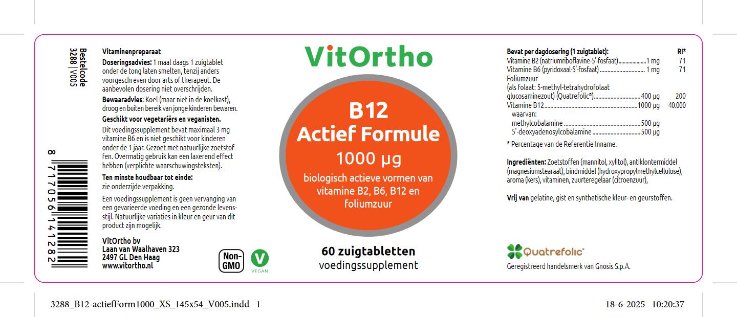 B12 Actief Formule 1000 mcg