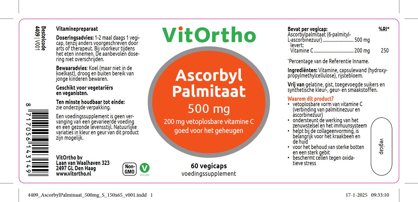 Ascorbyl Palmitaat 500 mg