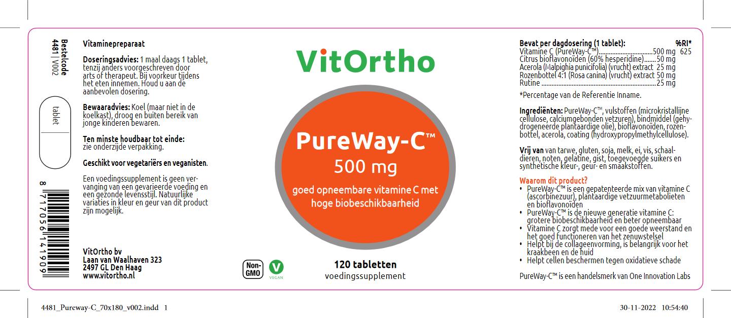 Vitamine C PureWay-C 500 mg