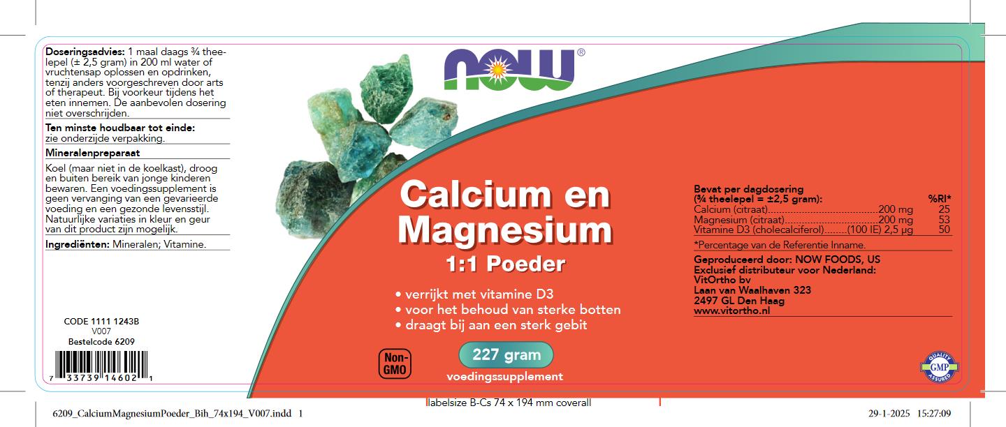 Calcium Magnesium 1:1 Poeder