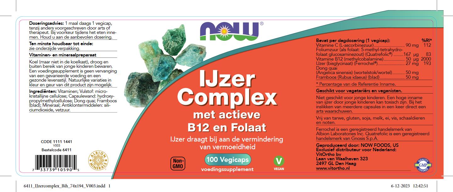 IJzer Complex met actieve B12 en Folaat