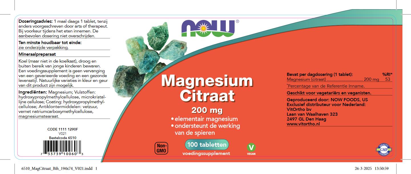 Magnesium Citraat 200 mg