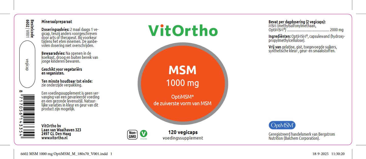 MSM 1000 mg OptiMSM