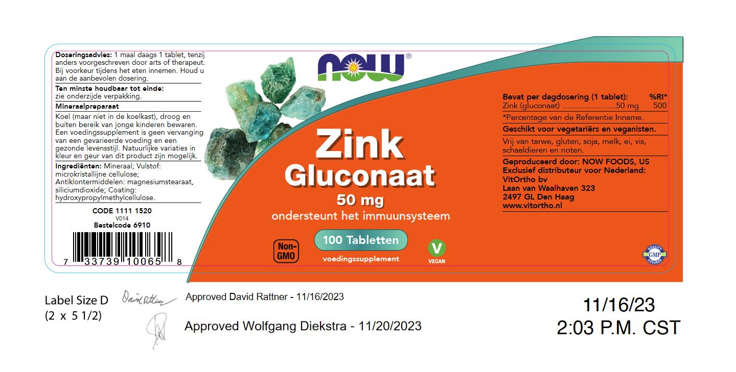 Zink Gluconaat 50 mg