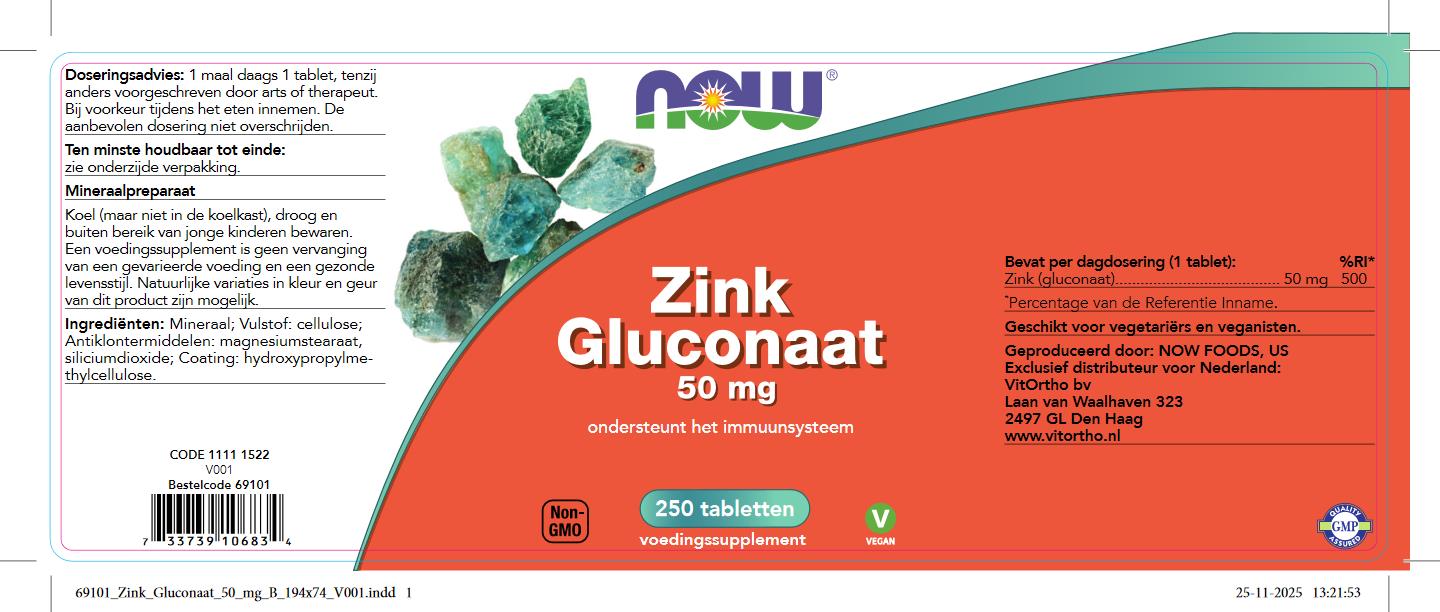 Zink Gluconaat 50 mg