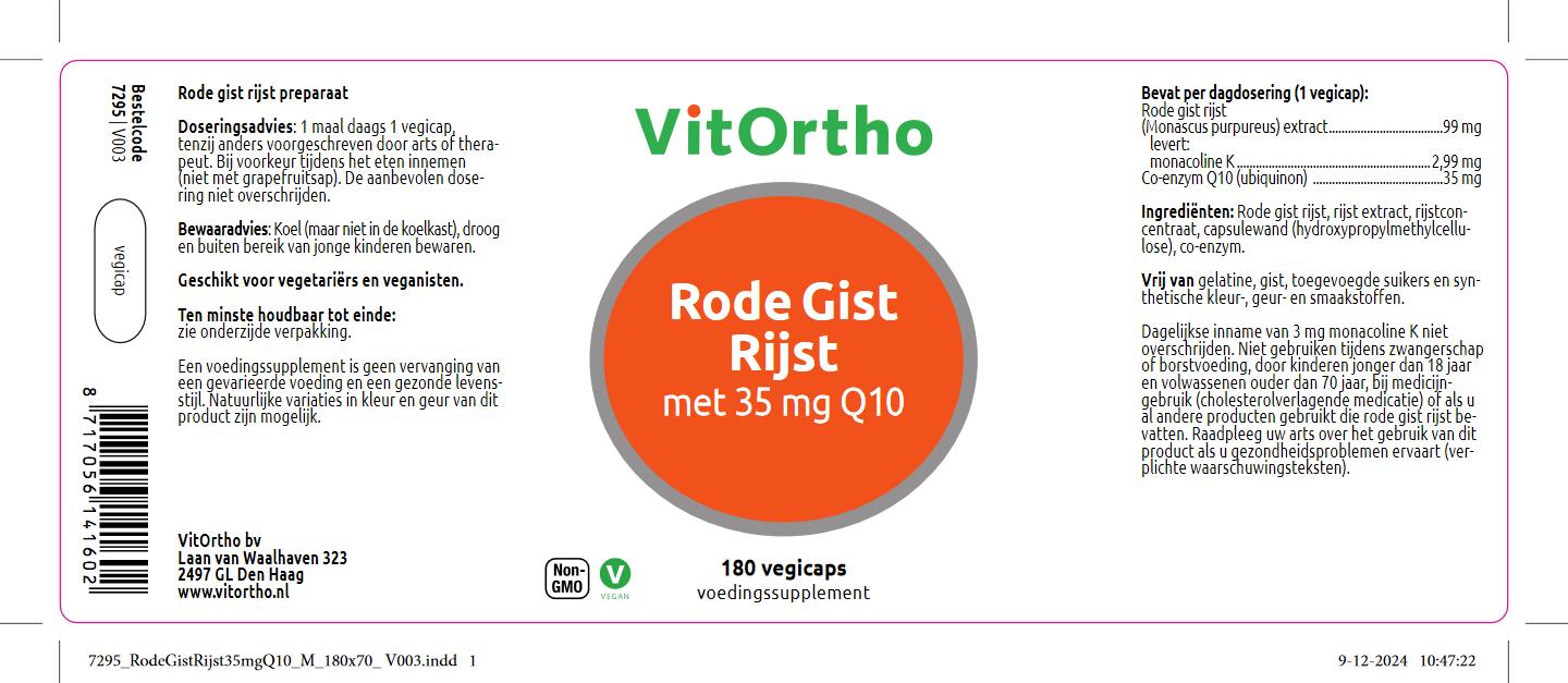 Rode Gist Rijst met 35 mg Q10