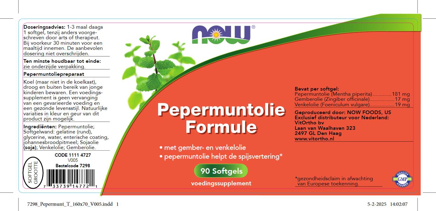 Pepermuntolie Formule
