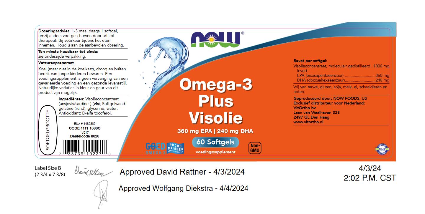 Omega-3 Plus Visolie 360 mg EPA 240 mg DHA