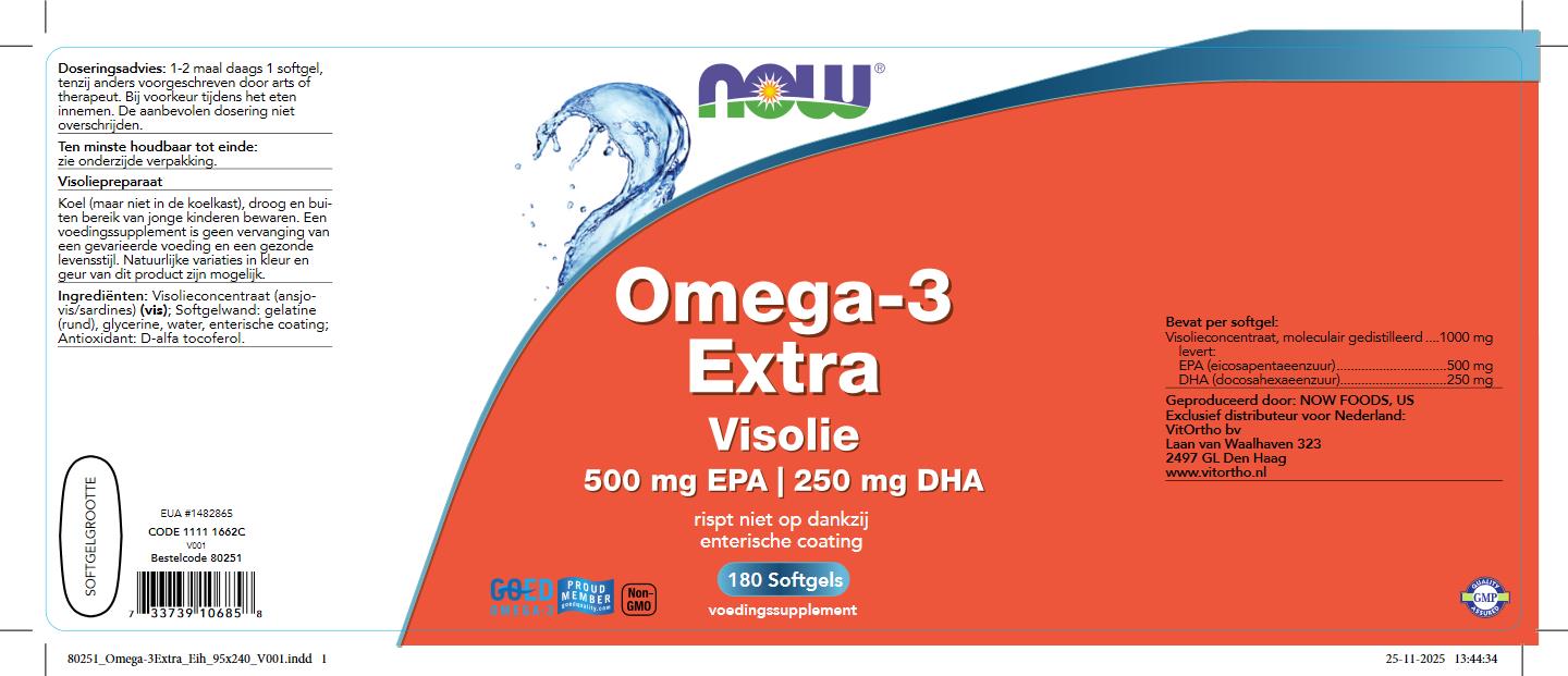 Omega-3 Extra Visolie 500 mg EPA 250 mg DHA