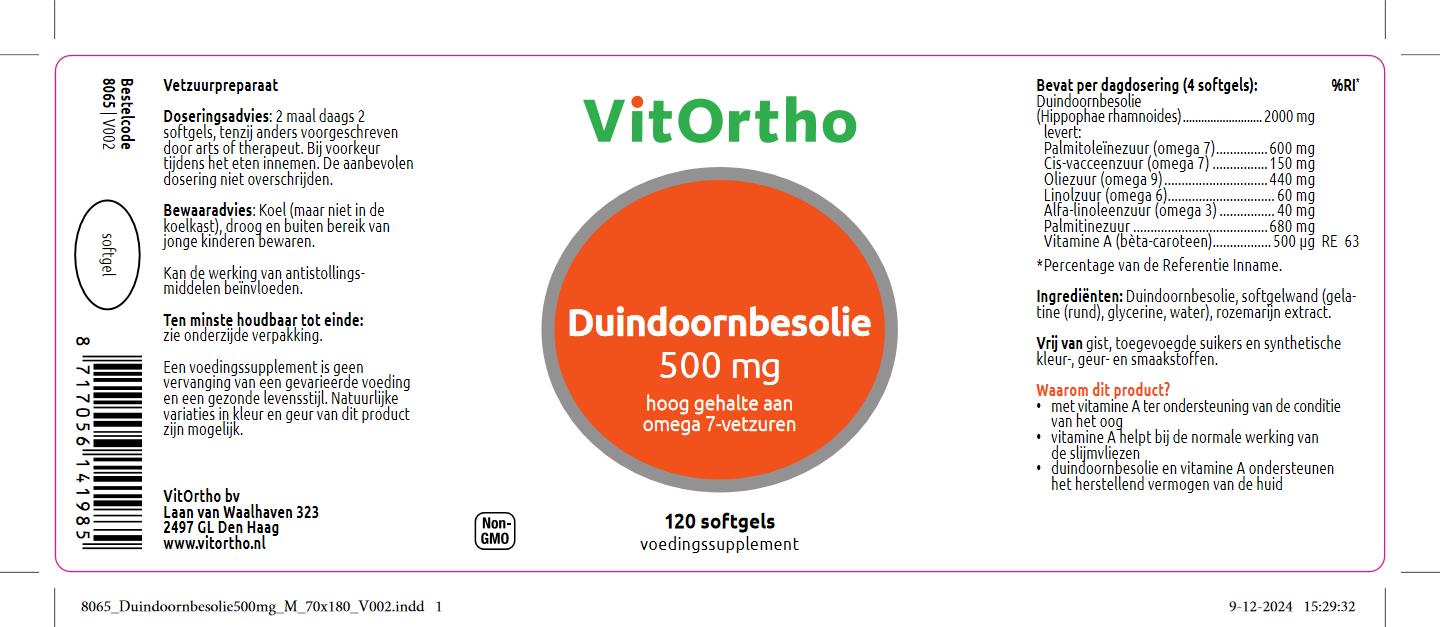Duindoornbesolie 500 mg