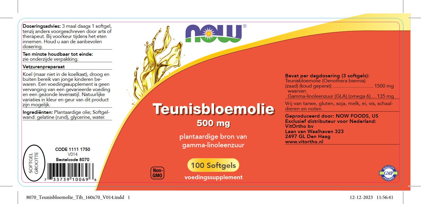 Teunisbloemolie 500 mg