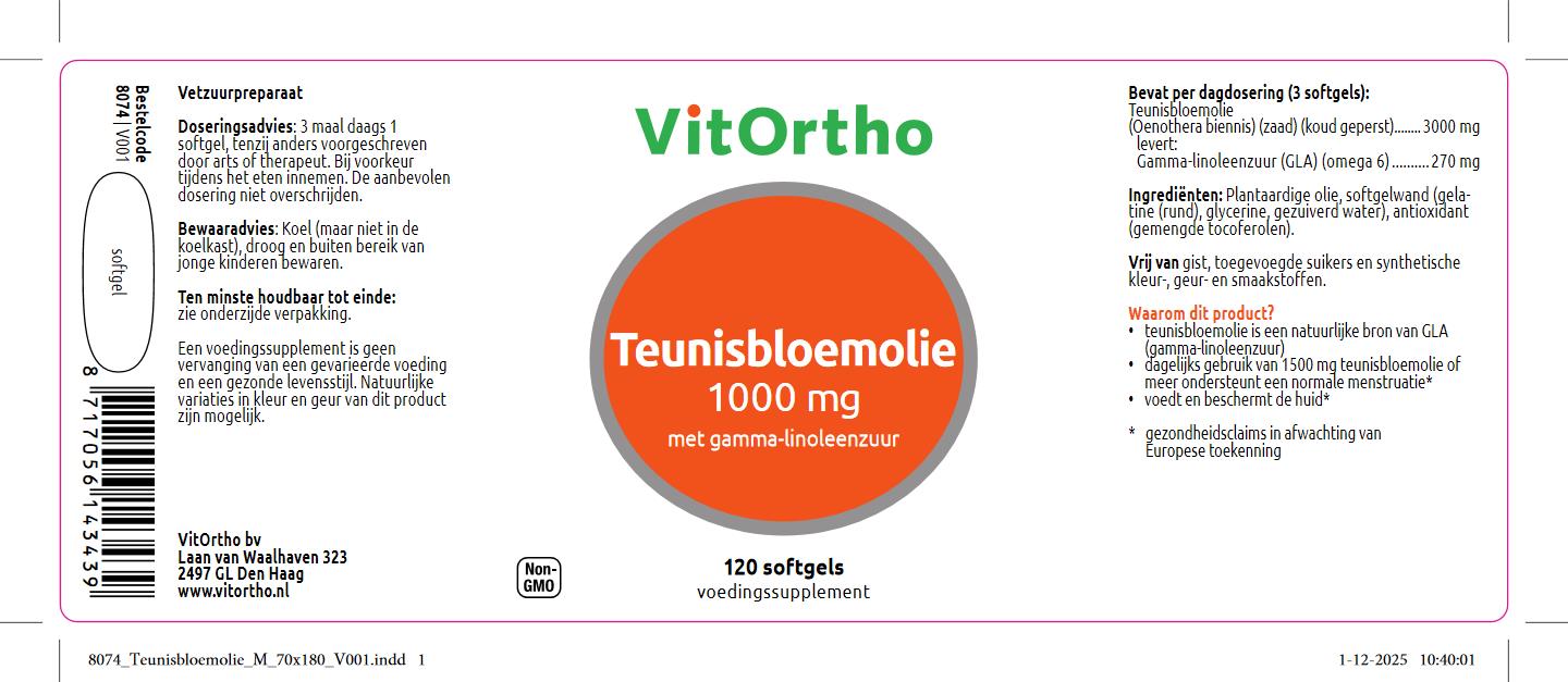Teunisbloemolie 1000 mg