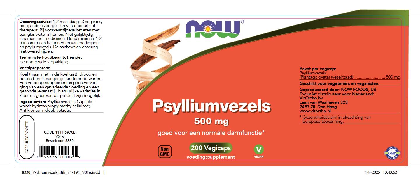 Psylliumvezels 500 mg