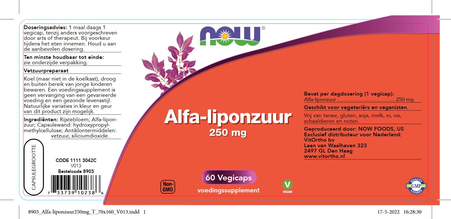 Alfa-liponzuur 250 mg