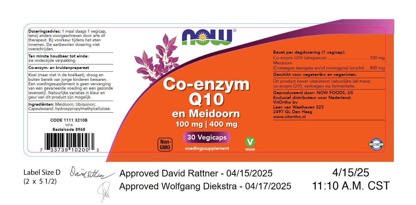 Co-enzym Q10 100 mg en Meidoorn 400 mg