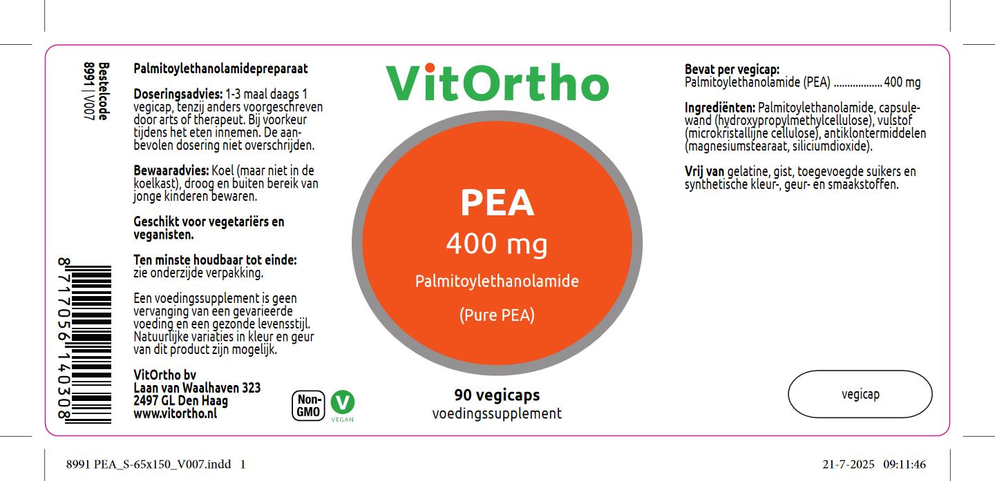 PEA 400 mg palmitoylethanolamide (Pure PEA)