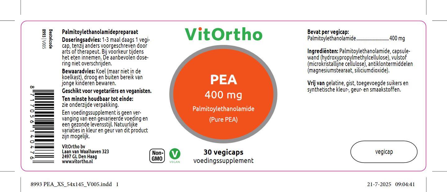 PEA 400 mg palmitoylethanolamide (Pure PEA)