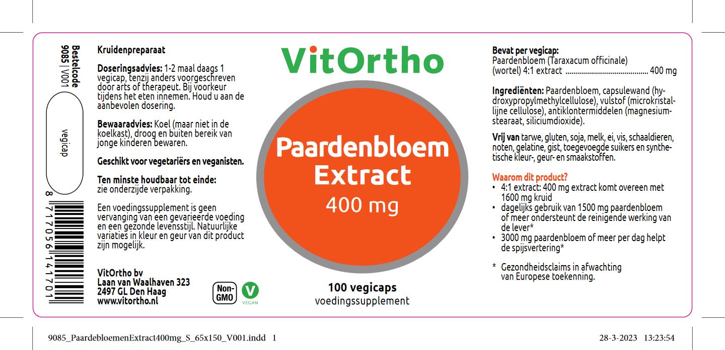 Paardenbloem Extract 400 mg