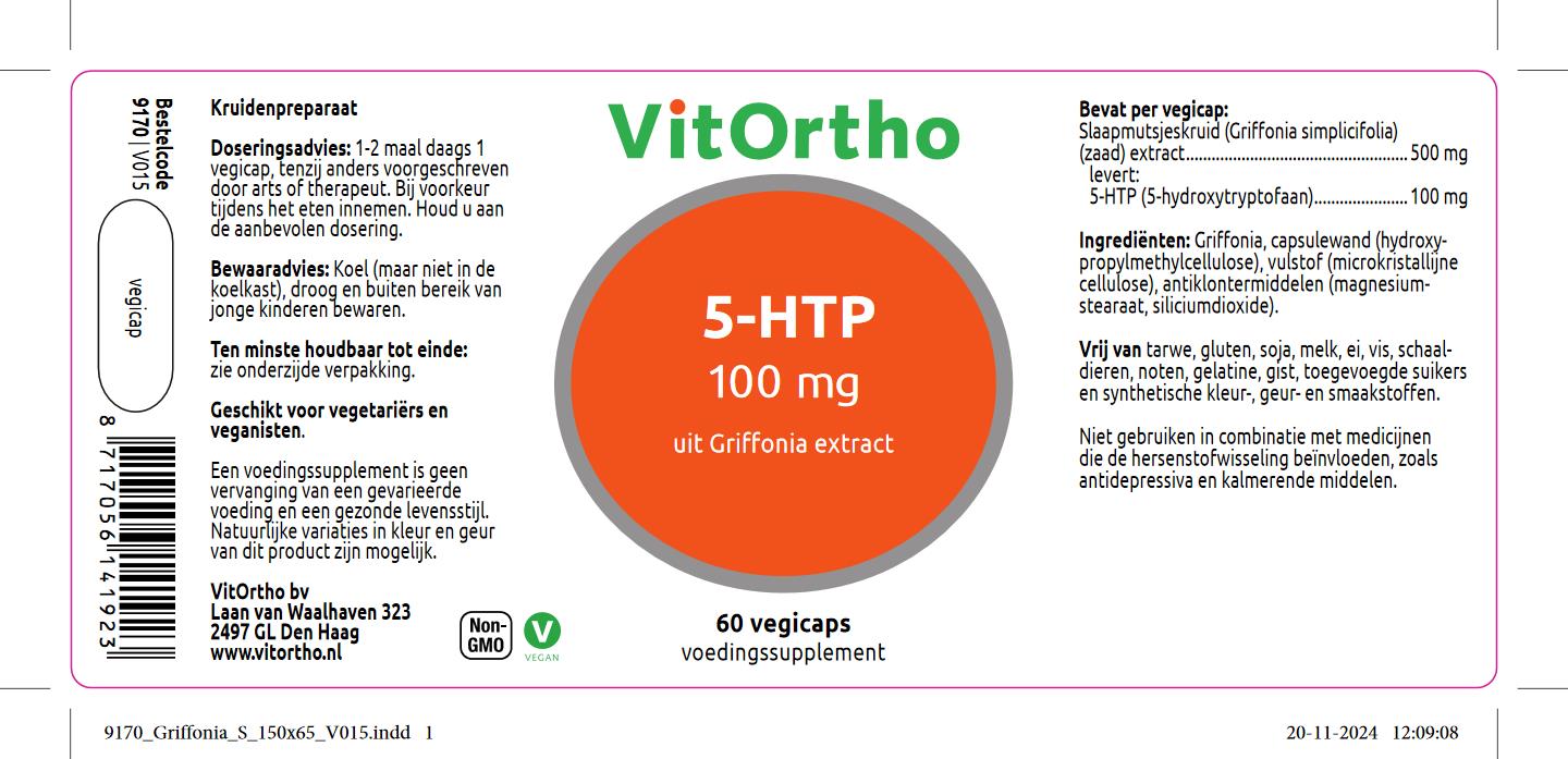 5-HTP 100 mg uit Griffonia Extract
