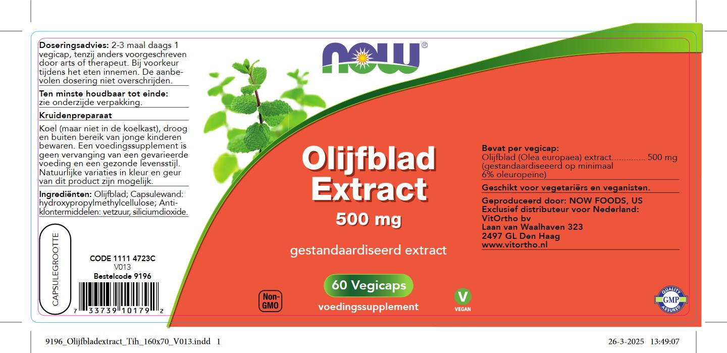 Olijfblad Extract 500 mg
